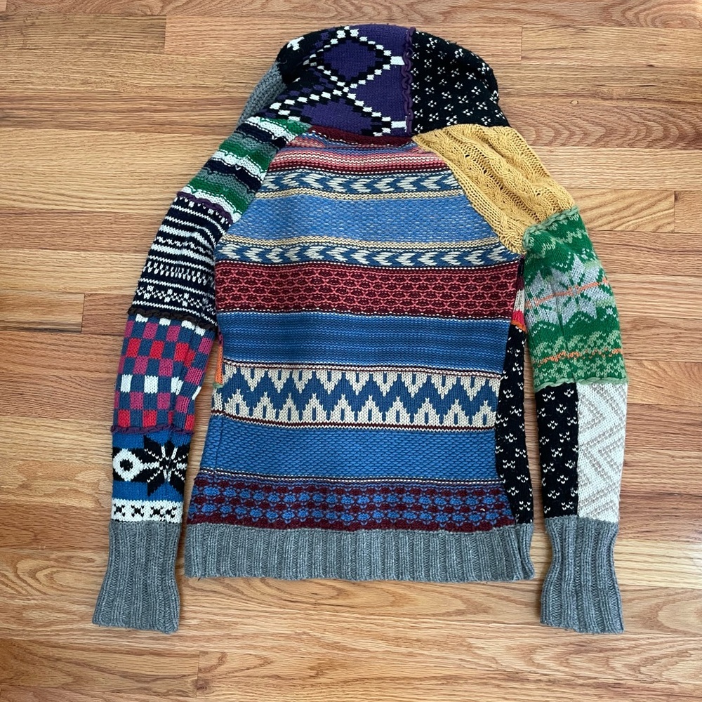 Desigual. Multicolor Patchwork Sweater - image 3